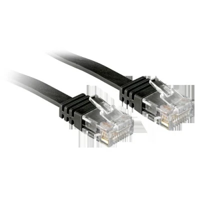 Abbildung von LINDY 47520 Cat.6 Flachband Patchkabel Ungeschirmt Schwarz 0, 3 m