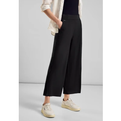 Abbildung von Street One IM Loose FIT Stoffhose, Damen, Größe: 36x26, Schwarz
