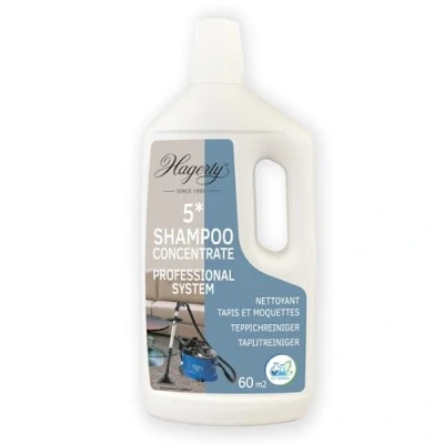 Abbildung von Hagerty Teppichreiniger 1L Shampoo Concentrate I Teppichshampoo für Waschsauger zum Entfernen von Flecken und Gerüchen Hochwirksames Polsterreiniger Konzentrat zur porentiefen Reinigung