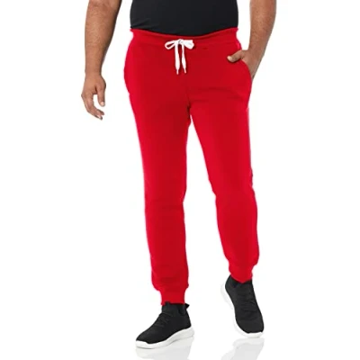Abbildung von Southpole Herren Basic Active Fleece Jogginghose, reguläre und große Größen Trainingshose, Rd (A), M