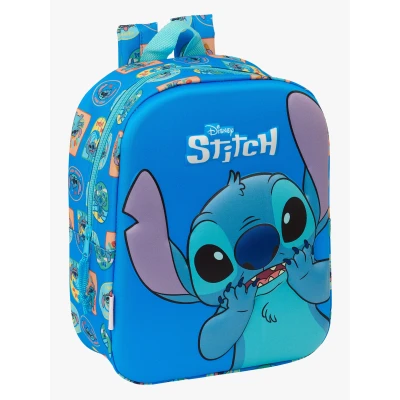Abbildung von STITCH 3D Kindergartenrucksack 3D, anpassbar an den Wagen, einfache Reinigung, ideal für Kinder verschiedener Altersgruppen, bequem und vielseitig, Qualität Widerstandsfähigkeit, 22 x 10 27 cm,