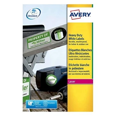 Abbildung von Avery Strapazierfähige Etiketten für Laserdrucker