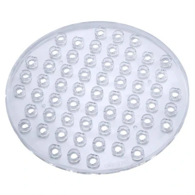 Abbildung von WENKO Runde Spülbeckeneinlage Kristall, schützt vor Kratzern an Geschirr &amp; Spülbecken, reduziert Wasserspritzen verhindert Wasserstau, robuster, pflegeleichter Kunststoff, Ø 31 cm, Transparent