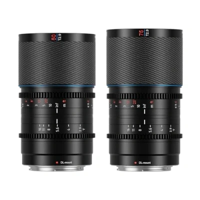Abbildung von SIRUI Saturn 50 mm 75 Objektiv Set T2.9 1.6X Vollformat Kohlefaser anamorphes Objektiv, Cine weniger als 500 g (Blaue Fackel, DL Mount)