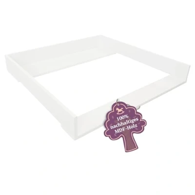 Abbildung von Puckdaddy Christian Wickelaufsatz kompatibel mit IKEA Brimnes Kommoden (Tiefe: 46cm) u.Ä. 78x75,5x10 cm Wickelauflage aus MDF Holz Premium inkl. Montagematerial zur Wandmontage