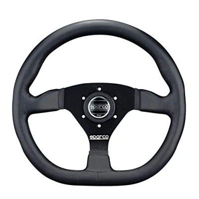 Abbildung von Sparco Universal Lenkrad L360 Schwarz Leder Durchmesser 330mm