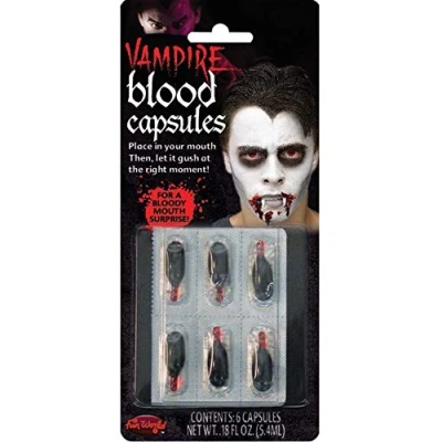 Abbildung von Halloween Fake Blood Capsules Vampire, Devil, Zombie