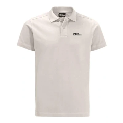 Abbildung von Jack Wolfskin Essential Poloshirt, Herren, Größe: Medium, Sea shell