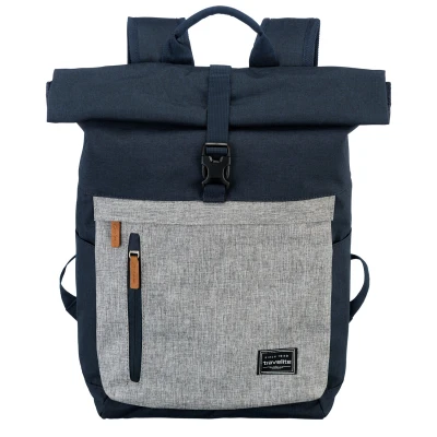 Abbildung von Travelite Basics Rollup Rucksack marine/grau