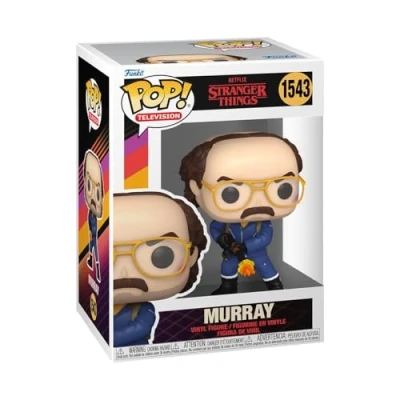 Abbildung von Funko Pop! TV: ST Murray Bauman mit FT Stranger Things Vinyl Sammelfigur Geschenkidee Offizielle Handelswaren Spielzeug Für Kinder und Erwachsene TV Fans Modellfigur Sammler