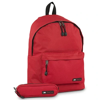 Abbildung von ITACA Backpack Rucksack. Rucksäcke für Schule, Arbeit &amp; Freizeit Rucksack Wasserdicht. Entdecken Sie unsere vielfältige Auswahl an Wasserdichten Daypacks. 25332, Rot