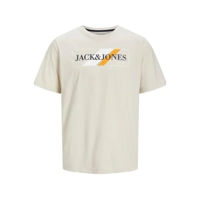 Abbildung von JACK &amp; JONES Herren T Shirt Jjloof Tee Ss Crew Neck, Moonbeam, Large