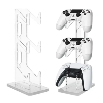 Abbildung von Nizirioo Game Controller Halter Kopfhörer Ständer Spiel 3 Lagen Multifunktions Headset Halterung Gaming aus Acryl für Xbox ONE Switch PS4 PS5