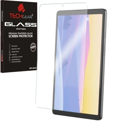 Abbildung von TECHGEAR Displayschutzfolie für Galaxy Tab A9, 22,1 cm (8,7 Zoll), 2023, matt, gehärtetes Glas, Härtegrad 9H, kratzfest, blasenfrei, hergestellt Samsung A9 SM X110/X115, blendfrei