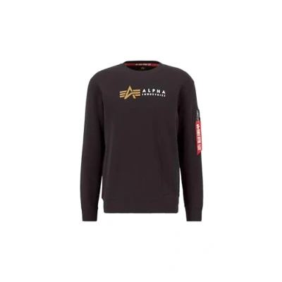 Abbildung von Alpha Industries Label Sweatshirt, Herren, Größe: XXL, Hunter brown