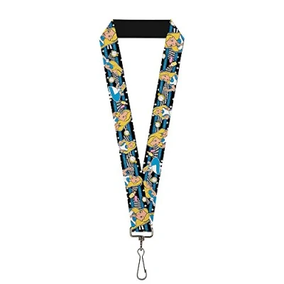 Abbildung von Buckle Down Unisex Erwachsene Lanyard 1.0 Alice In Wonderland Poses/Clock/Bottle Diamo Schlsselanhnger, Mehrfarbig, Einheitsgröße
