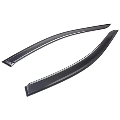 Abbildung von ClimAir Car Comfort Windabweiser kompatibel mit Opel Vectra C 5 türer/Limousine/Kombi 2001 2008, Rauchgrau