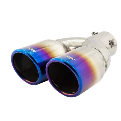 Abbildung von Simoni Racing TRX/18B Auspuffblende 76mm rund, V Form Edelstahl 230mm
