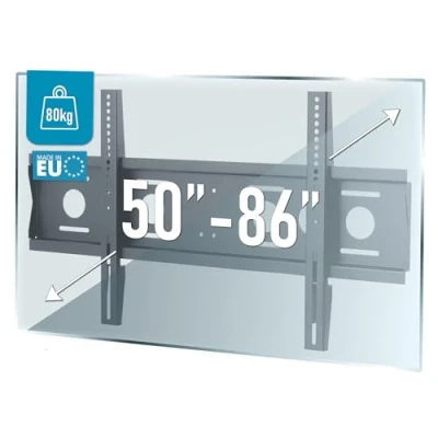 Abbildung von EDBAK Wandhalterung für 50 86 Zoll, TV Halterung, VESA 100x100 zu 800x400mm, Bildschirme bis 80kg, Fernseher