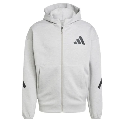 Abbildung von adidas Sportswear FULL Kapuzenpullover, Herren, Größe: Small, Medium grey heather