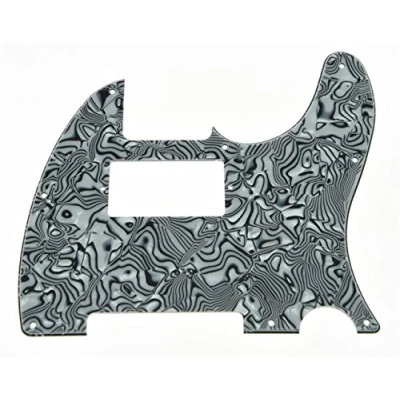 Abbildung von Kaish Schlagbrettschutz für Gitarre Fender Telecaster, Humbucker, in schwarz / weißen Perlmutt