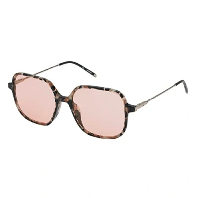 Abbildung von Zadig &amp; Voltaire Damen Szv328 Sonnenbrille, Shiny Pink/Brown Vintage Havana, 66