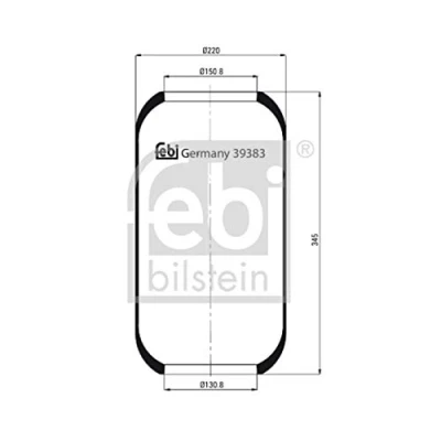 Abbildung von FEBI BILSTEIN 39383 Federbalg, Luftfederung