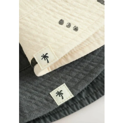 Abbildung von Next Bucket 2 PACK Hut für Kinder, Größe: 50, Charcoal grey