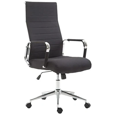 Abbildung von CLP Bürostuhl Kolumbus Stoff I Ergonomischer Chefsessel Komfort Für Lange Arbeitstage Robust Und Langlebig Gaming Home Office, Farbe:schwarz