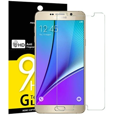 Abbildung von NEW&#039;C 3 Stück, Panzer Schutz Glas für Samsung Galaxy Note 5, Frei von Kratzern, 9H Härte, HD Displayschutzfolie, 0.33mm Ultra klar, Ultrabeständig