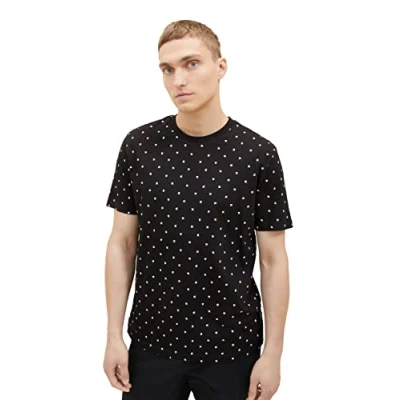 Abbildung von TOM Tailor Denim Tshirt print, Herren, Größe: Medium, Black/multicolor