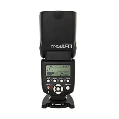 Abbildung von Yongnuo Blitzkamera YN 560 III YN560III für Canon Nikon Olympus Panasonic + WINGONEER Diffusor