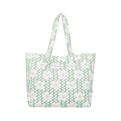 Abbildung von Roxy ANTI BAD Vibes Printed Shopping Bag, Damen, Größe: One Size, Green