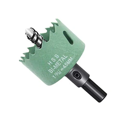 Abbildung von Lochsäge 45 mm,LAIWEI Bohrer zum Bohren in Holz, Dünnblech, Alu Profilen, PVC, etc. Scharfes und langlebiges Bohrwerkzeug