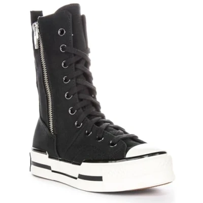 Abbildung von Converse Chuck 70 PLUS XHI Sneaker high, Damen, Größe: 39, Black/white/egret Textil