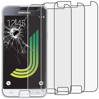 Abbildung von ebestStar kompatibel mit Samsung Galaxy J3 2016 Panzer Schutz Glas (x3 Stück) SM J320F Schutzfolie, 9H gehärte Schutzglas, HD Displayschutz, Ultrabeständig