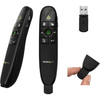 Abbildung von StarTech.com Präsentationsfernbedienung (Wireless Presenter, PPT Fernbedienung, USB PowerPoint 27m) Schwarz