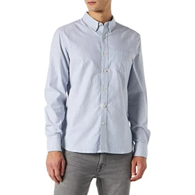 Abbildung von Dockers Herren 2 Button Down Shirt, Bengal Stripe Delft, XXL EU
