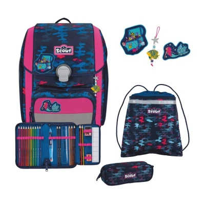 Abbildung von Scout Genius Set DIN Magic Sea Schulrucksack