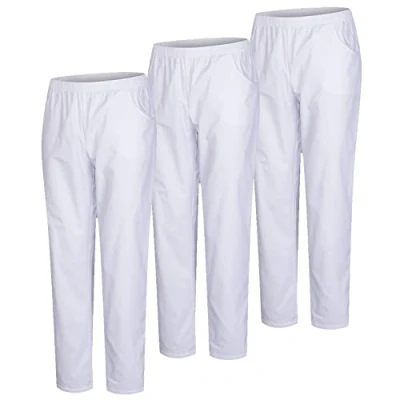Abbildung von MISEMIYA Packung 3 Stück Unisex SANITÄRHOSE MEDIZINISCHE Uniformen SANITÄR Arbeitshose Ref. 8312 * 5XL, Weiß 21