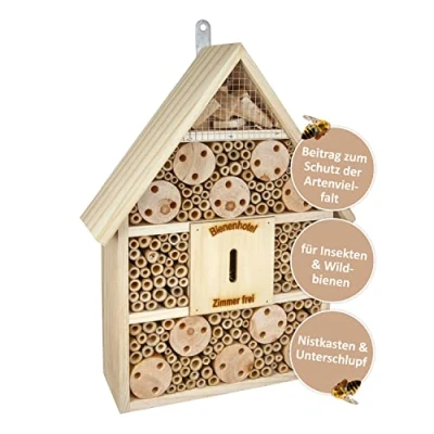 Abbildung von Cult at Home Insektenhotel Bienenhotel und Nistkasten Höhe 38 cm Schmetterlingshaus