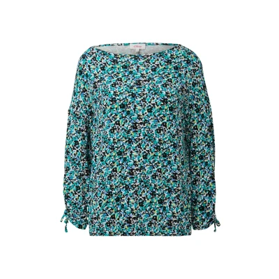 Abbildung von s.Oliver 3/4 Arm Shirt Langarmshirt mit Raffung an den Ärmeln Raffung, Gummizug