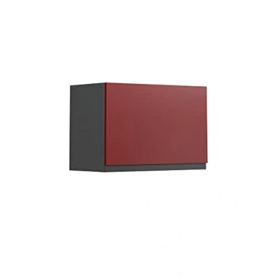 Abbildung von Vicco Hängeschrank R Line, Rot/Anthrazit, 60 cm J Shape, flach