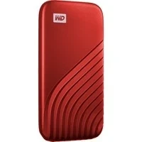 Abbildung von WD My Passport SSD 2 TB mobiler Speicher (NVMe Technologie, USB C und 3.2 Gen kompatibel, Lesen 1050 MB/s, Schreiben 1000 MB/s) Rot