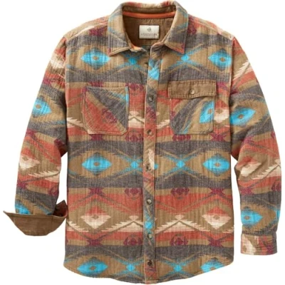 Abbildung von Legendary Whitetails Herren Harbor Heavyweight Flannel Shirt Hemd mit Button Down Kragen, Wüstenoase, L