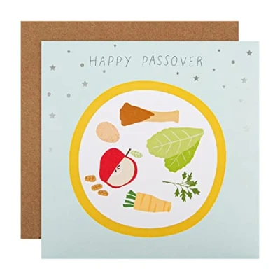 Abbildung von Hallmark Passover Karte modernes Seder Design