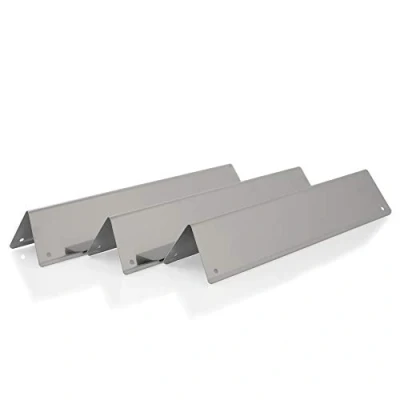 Abbildung von BBQ Toro Gasgrill Edelstahl Flammenverteiler Set (3 Stück), 38,8 x 8,7cm, Aromaschiene, Passt zu: Weber Spirit 200 Serie ab 2013 (Regler an der Vorderseite)