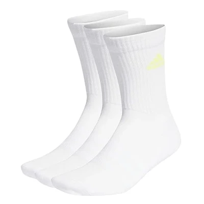 Abbildung von adidas, Cushioned, Socken (3 Paare), Weiß/Lucid Cyan/Lucid Lemon/Lucid Pink, L, Unisex Adult