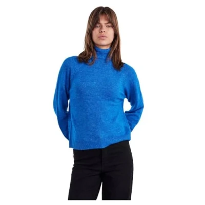 Abbildung von Pieces Crista LS Oneck NOOS BC Strickpullover, Damen, Größe: XS, French blue