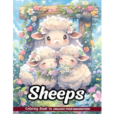 Abbildung von Sheeps Coloring Book: Woolly Farm Friends for Rural Art